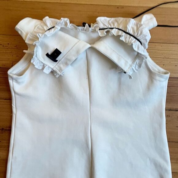 J. Crew ruffle neck top in Ponte office Sleeveless. Size XS. - Picture 13 of 15
